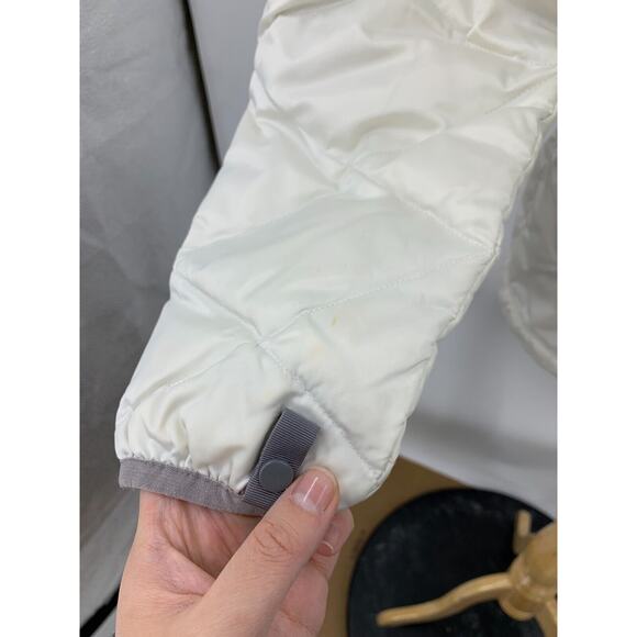 The North Face Alis Puffer Jacket Womens Medium Ivory 550 Down Insulated Quilted - Picture 8 of 16